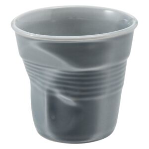 REVOL Froissés cappuccino pohár, 18 cl, halványszürke