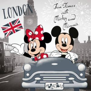 Disney Minnie és Mickey párnahuzat 40x40cm