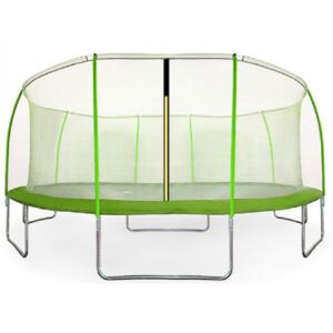 Aga SPORT FIT 430 cm trambulin belső védőhálóval - Világos zöld
