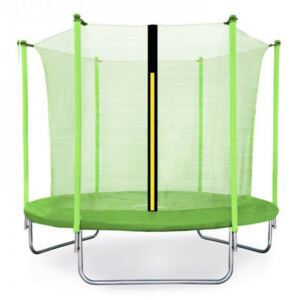 Aga SPORT FIT 180 cm trambulin belső védőhálóval - Világos zöld