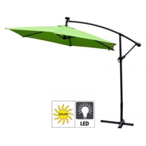 Aga EXCLUSIV 300 cm LED függő napernyő - Világos zöld