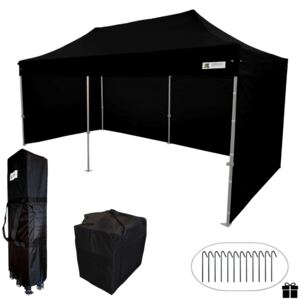 Pavilon sátor 3x6m - Fekete