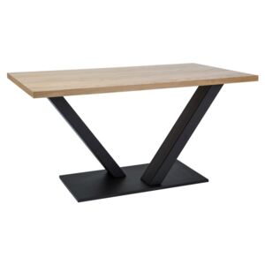 Vector Étkezőasztal 150cm Tölgy/Fekete