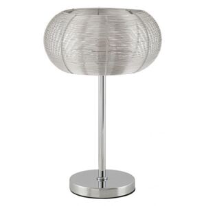 Rábalux 2907 Éjjeli asztali lámpa Meda ezüst fém E27 MAX 60W IP20