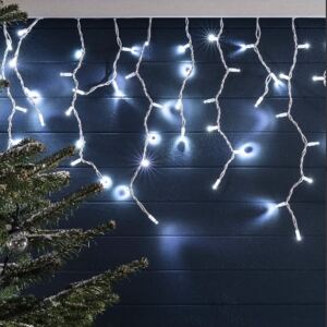 LED-es jégcsap fényfüggöny hideg fehér 7,35m (250 LED)