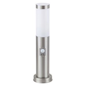 Rábalux 8267 Kültéri állólámpa mozgásérzékelő Inox torch rozsdamentes acél fém E27 1x MAX 25W IP44