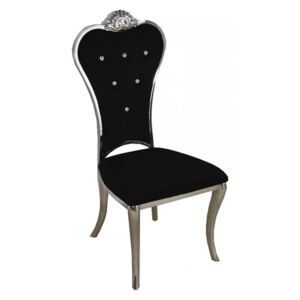 Liliana fekete kárpitozott szék