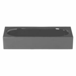 MODO fekete 20x10cm-es akril fürdőszobai pipere tartó tálka
