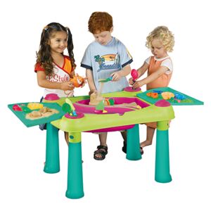 Keter Creative fun table műanyag kerti játék asztal - világos zöld - lila