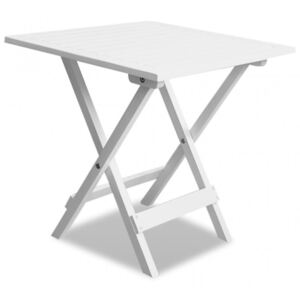 Fehér tömör akácfa bisztróasztal 46 x 46 x 47 cm