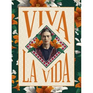 Frida Khalo - Viva La Vida Festmény reprodukció, (30 x 40 cm)
