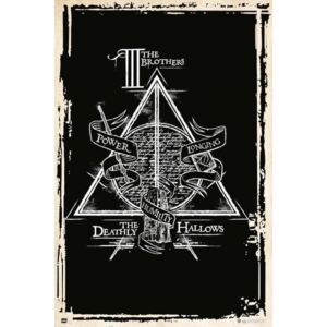 Harry Potter - Deathly Hallows Symbol Plakát, (61 x 91,5 cm)