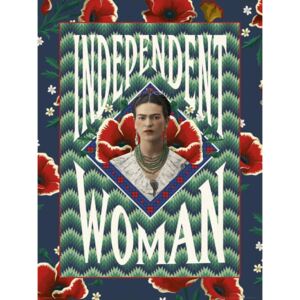 Frida Khalo - Independent Woman Festmény reprodukció, (30 x 40 cm)