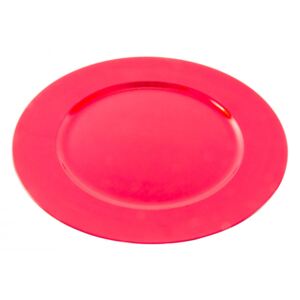 NV-122505-k - tányér, műanyag, 13cm, piros, fényes