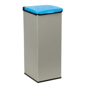 Monti 3 db-os műanyag szemetes kosár készlet szelektív hulladékgyűjtésre, 3 x 85 l térfogat, kék