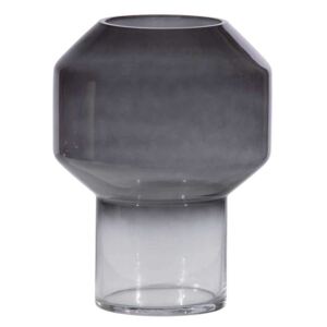 Jaxx fekete üveg váza Ø18