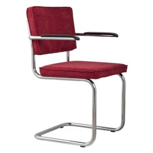 Ridge rib vörös karfás szék