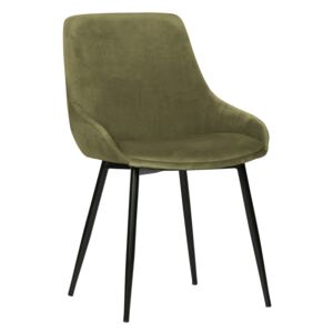 Selin grass green bársony szék