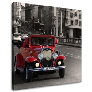 Gario Vászonkép Régi autóval Prágan keresztűl Méretek (sz x m): 30 x 30 cm