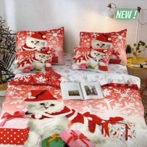 Piros színben cica ajándékok pamut ágynemű