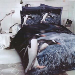 Pingvin a tengerben pamuthatású ágyneműhuzat 7-reszes-agynemuhuzat