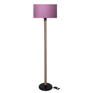 Rope állólámpa rózsaszín lámpabúrával - Kate Louise