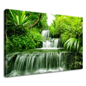 Gario Vászonkép Vízesés az esőerdőben Méretek (sz x m): 60 x 40 cm