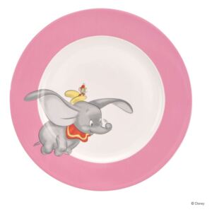 DISNEY tányér Dumbo, fehér/rózsaszín Ø 20,2 cm