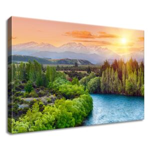 Gario Vászonkép Clutha folyó új-Zélandon Méretek (sz x m): 40 x 30 cm