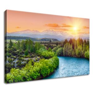 Gario Vászonkép Clutha folyó új-Zélandon Méretek (sz x m): 60 x 40 cm