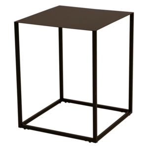 Lite fekete fém tárolóasztal, 40 x 40 cm - Canett