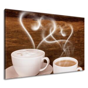 Gario Vászonkép Romantika a kávénál Méretek (sz x m): 120 x 80 cm