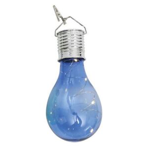 Napelemes LED izzó - 14 cm - kék