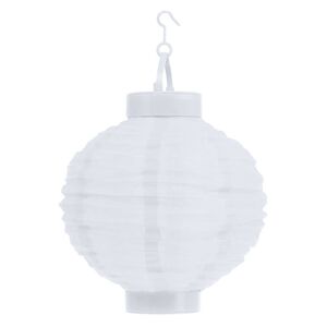 Napelemes vízálló kültéri LED lampion (20 cm) - fehér