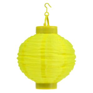 Napelemes vízálló kültéri LED lampion (20 cm) - sárga OUTLET