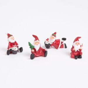 Karácsonyi dekor mikulás figura - 3 cm - többféle