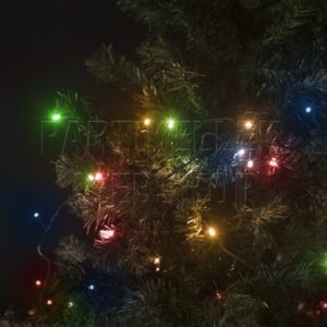Karácsonyi fényfüzér 5m - színes, beltéri (100 LED)