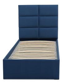 TORES kárpitozott ágy matrac nélkül, mérete 90x200 cm Tengerész kék