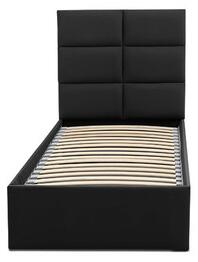 Kárpitozott ágy TORES II matrac nélkül mérete 90x200 cm - Eco-bőr Fehér Eko-bőr