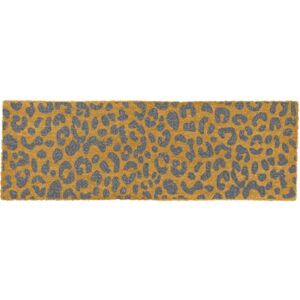 Leopard szürke kókuszrost lábtörlő, 40 x 120 cm - Artsy Doormats