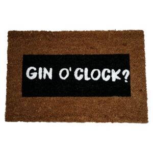 Gin O'Clock Glitter természetes kókuszrost lábtörlő, 40 x 60 cm - Artsy Doormats