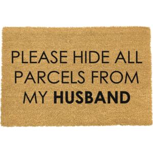 Please Hide természetes kókuszrost lábtörlő, 40 x 60 cm - Artsy Doormats