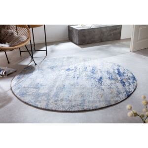 Design kerek szőnyeg Rowan 150 cm bézs-kék