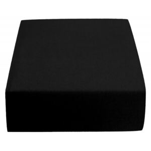 Jersey MICRO fekete lepedő 180x200 cm