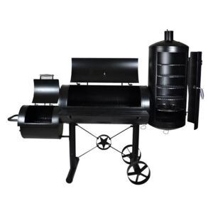 Kerti grillsütő XXL mozdony + füstölő - faszenes