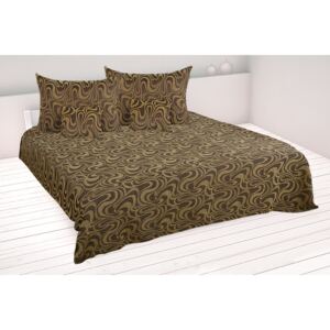 Kétszemélyes marla ágytakaró 220 x 250 cm barna