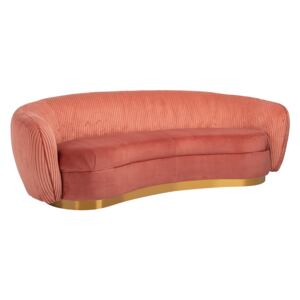 Waylon pink bársony/kordbársony kanapé