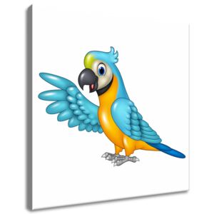 Gario Vászonkép Kék papagáj Méretek (sz x m): 30 x 30 cm