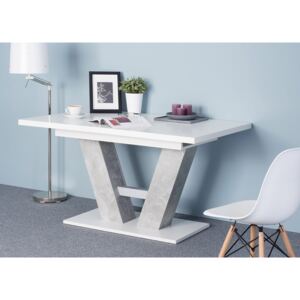 Asztal LU101 Fehér + beton