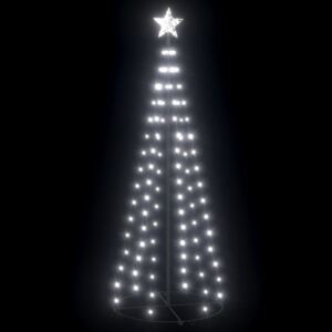 Kúp alakú karácsonyfa 100 hideg fehér LED-del 70 x 180 cm